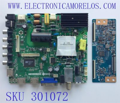 KIT DE TARJETAS PARA TV ELEMENT / MAIN FUENTE E17026-2-SY / TP.MS3393.PB801 / 890-M00-06NC6 / T-CON 55.50T15.C07 / T500HVN07-5 CTRL / 5550T15C07 / 50T15-C03 / PANEL T500-V35-DLED / MODELO ELEFW5017 LE-50GV350-D3